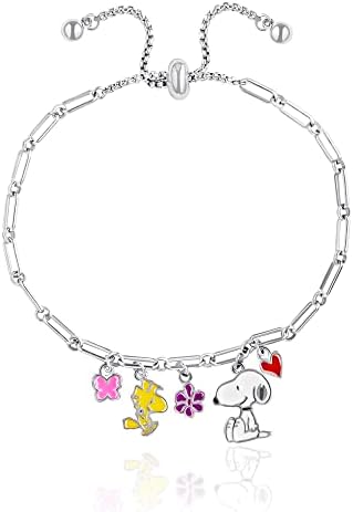 Amazon.com: Peanuts Womens Snoopy and Friends Charm Bracelet 7.5